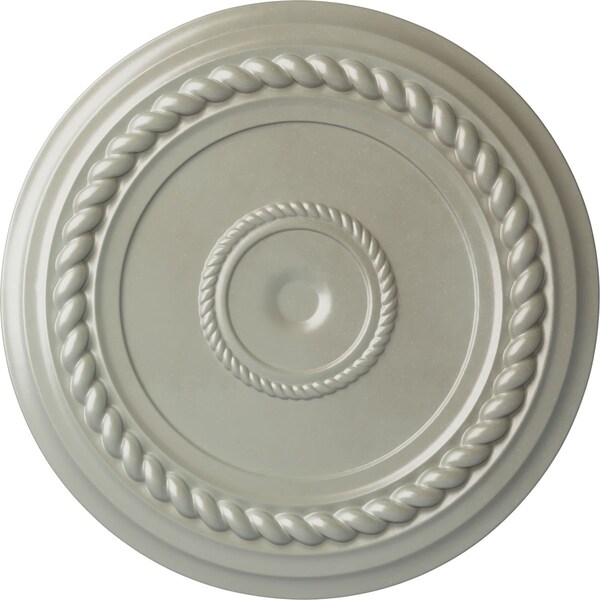 Ekena Millwork Alexandria Rope Ceiling Medallion (Fits Canopies up to 4 5/8"), 19 5/8"OD x 1 1/2"P, Flash Copper CM18ALFCS - main